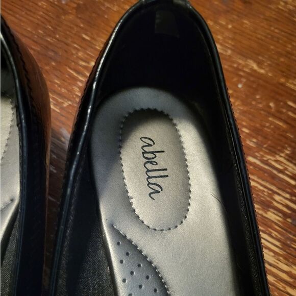 Abella Womens Black Loafers Faux Leather Casual, Size 9 - Picture 8 of 10